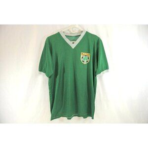 Club Ireland Vtg Soccer T-Shirt Green #13 Cardinal Sportswear V-Neck Vancouver